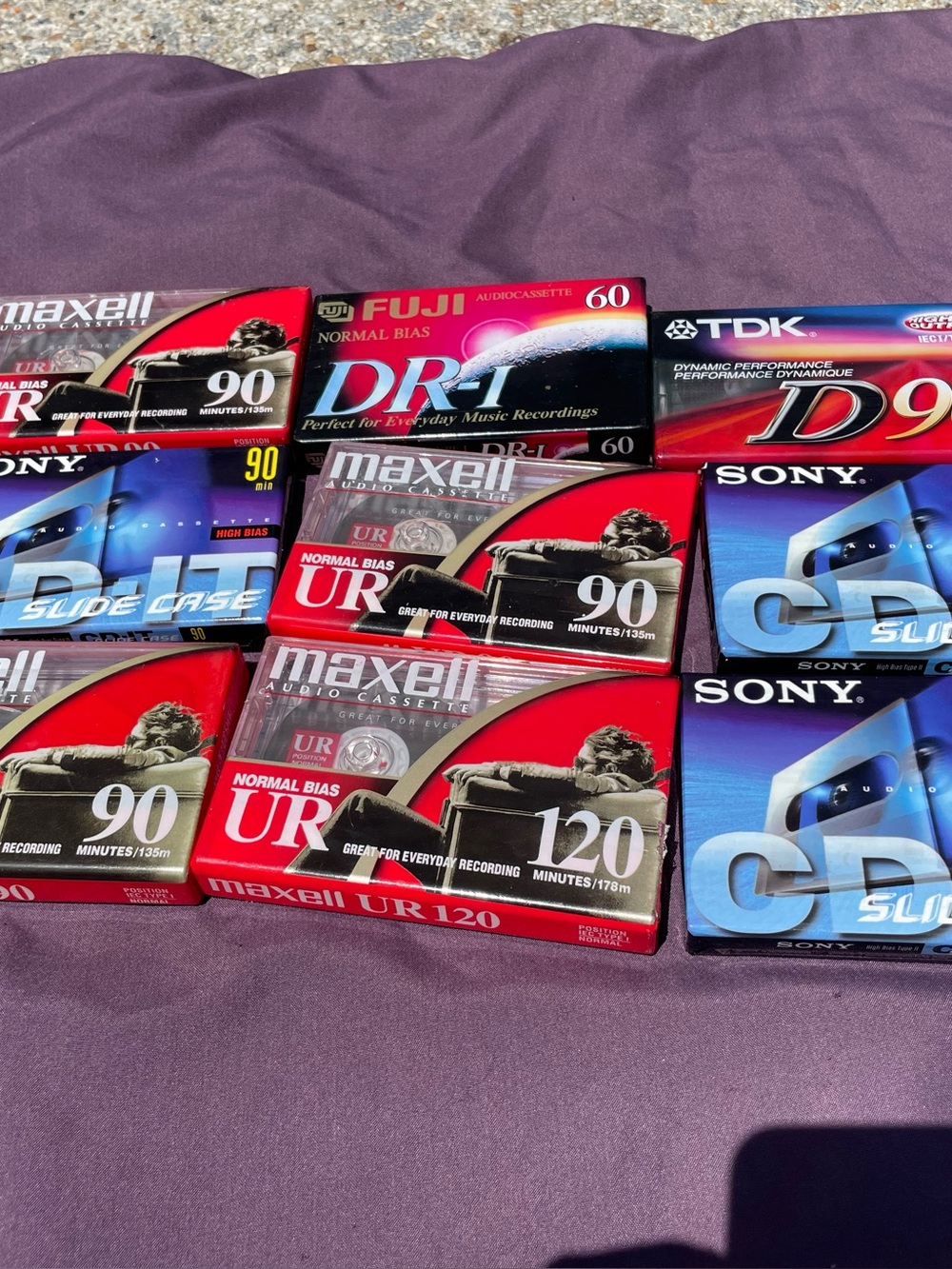 Maxell Red UR 90/120 Audio Cassette Tapes - Pack Options